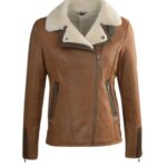 Jane B-3 Aviator Sheepskin Bomber Jacket