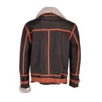 Men’s Flying Aviator Shearling Bomber Jacket - Image 2