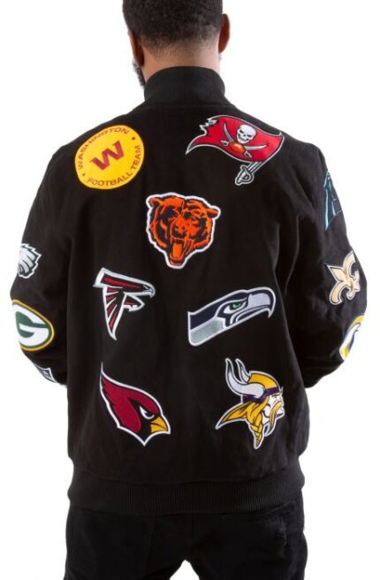 NFL All Teams Black Bomber Jacket