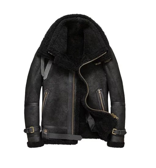 Patrick Double Collar Shearling SF Bomber Jacket Patrick Double Collar Shearling SF Bomber Jacket - Image 1