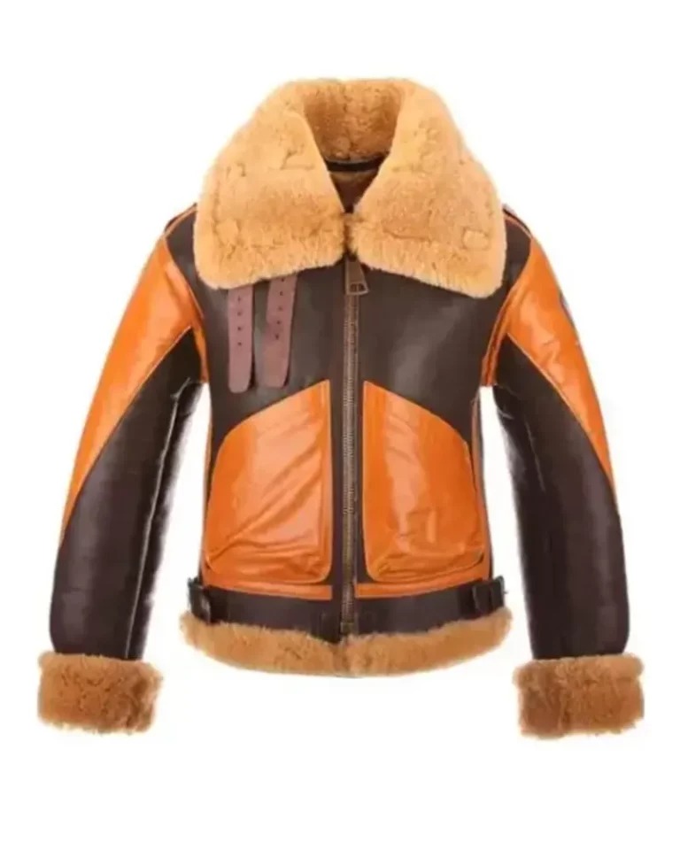 Raf B3 Aviator Brown Shearling Jacket Raf B3 Aviator Brown Shearling Jacket - Image 1