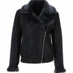Womens Aviator Shearling Jacket