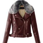 Women’s Faux Fur Quilted Moto Jacket