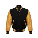 Wool Blend Baseball Leather Varsity jacket - Image 3