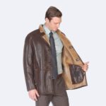 Eugene Sheepskin Leather Jacket - Image 4