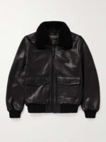 Carter Shearling Leather Bomber Jacket