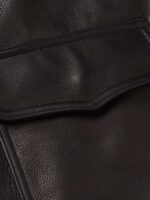 Carter Shearling Leather Bomber Jacket - Image 4