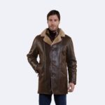 Warren Sheepskin Leather Coat - Image 4