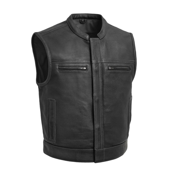 Lowrider Perforated Men's Leather Vest Lowrider Perforated Men's Leather Vest