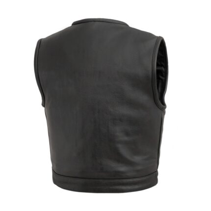 Lowside Men's Premium Leather Motorcycle Vest