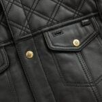 Men's Leather Motorbike Leather Vest 12 Gauge - Premium Quality & Stylish Design