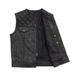 Men's Leather Motorbike Leather Vest 12 Gauge - Premium Quality & Stylish Design