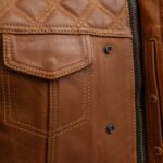 Timber Genuine Leather Motorcycle Vest for Men - Image 3